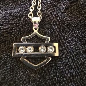 Harley-Davidson Silver Pendant Necklace